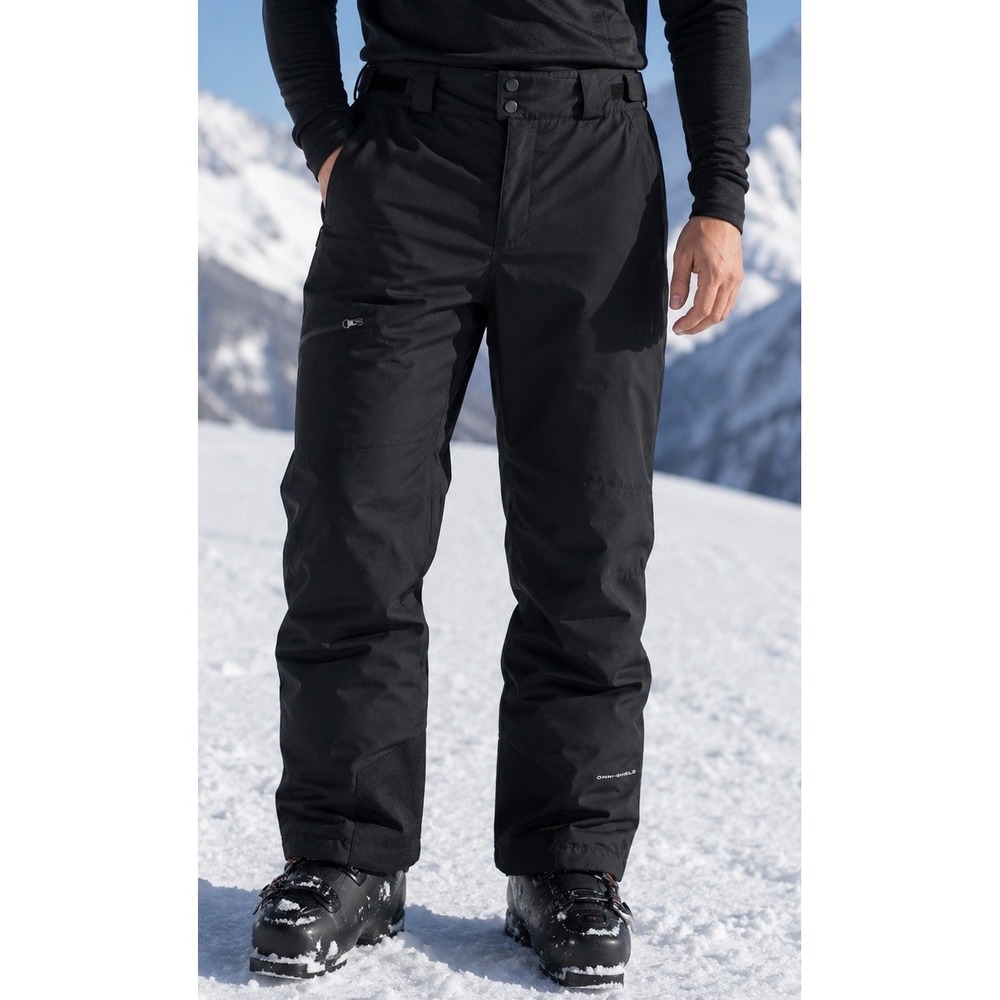 Columbia Sportswear Company Omni-Shield Waterproof Snow Ski Pants Black Large - Picture 1 of 2
